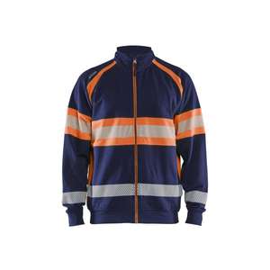 BLAKLADER - 355111588953XS Pull haute visibilité Bleu marine/Orange-EAN 7330509838716 HI-VIS WORKWEAR - Product Image 1