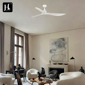 Popular 52-inch <b>ceiling</b> fan for living room with 3 solid wood blades, Tuya WiFi, metal DC motor and sliding <b>remote</b> <b>control</b>. - Product Image 6