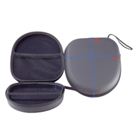 Tas Pembawa Headphone EVA Hard Shell, Tas Penyimpanan Portabel untuk Perjalanan, Organizer Aksesoris Elektronik Headset Headphone
