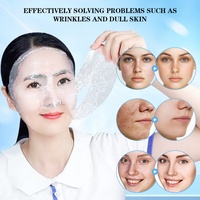 Masque facial en deux parties à la dentelle blanche, aux herbes et à la vitamine C, marque privée OEM, logo personnalisé, masque en tissu hydratant, vente en gros ODM