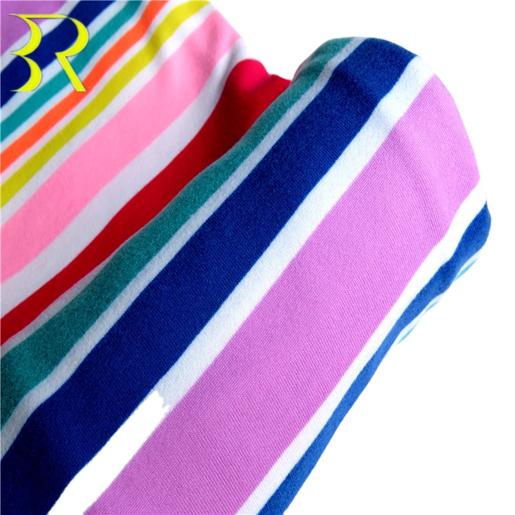 Двусторонняя ткань из переработанного полиэстера и спандекса для одежды с принтом DTY