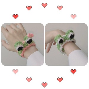 Braccialetto di lana fatto a mano all'uncinetto braccialetto carino <span class=keywords><strong>migliore</strong></span> <span class=keywords><strong>amico</strong></span> coppia accessori <span class=keywords><strong>regali</strong></span> - Product Image 2