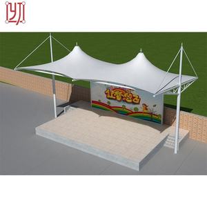 Cubierta de Membrana PVDF de Fábrica China, Estructura de Acero Q235, Techo Rígido - Product Image 3