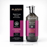 ALAPEX Kit Revitalisant Hydratant 4-en-1 au Caviar Noir (Gel Douche/Shampoing/Revitalisant/Masque Capillaire) 750ml + 1000ml Soin Cheveux et Corps