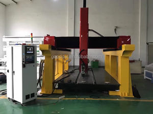 Máy định tuyến <span class=keywords><strong>CNC</strong></span> 4 trục với đầu xoay và quay kích thước lớn cho bọt EPS gỗ - Product Image 5