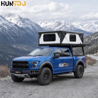 Huntoo Hard Shell Aluminum Truck Bed Topper Camper Shell pour les voyages extrêmes en tout-terrain