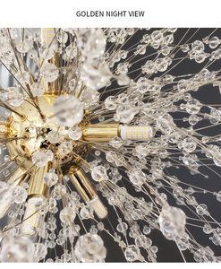 Moderne Kristall-Kronleuchter Beleuchtung LED-Pendelleuchte Hängelampe Lustres De Cristal Lampe Restaurant-Kronleuchter - Product Image 6