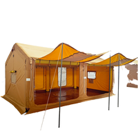 Tente gonflable portable, résistante, robuste, à montage rapide, coupe-vent et imperméable, pour le camping, avec support OEM personnalisé