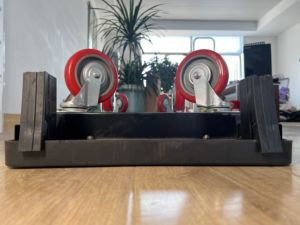 400KG en plastique robuste 6 roues entrepôt U chariot de bateau chariot utilitaire/chariot en métal - Product Image 5