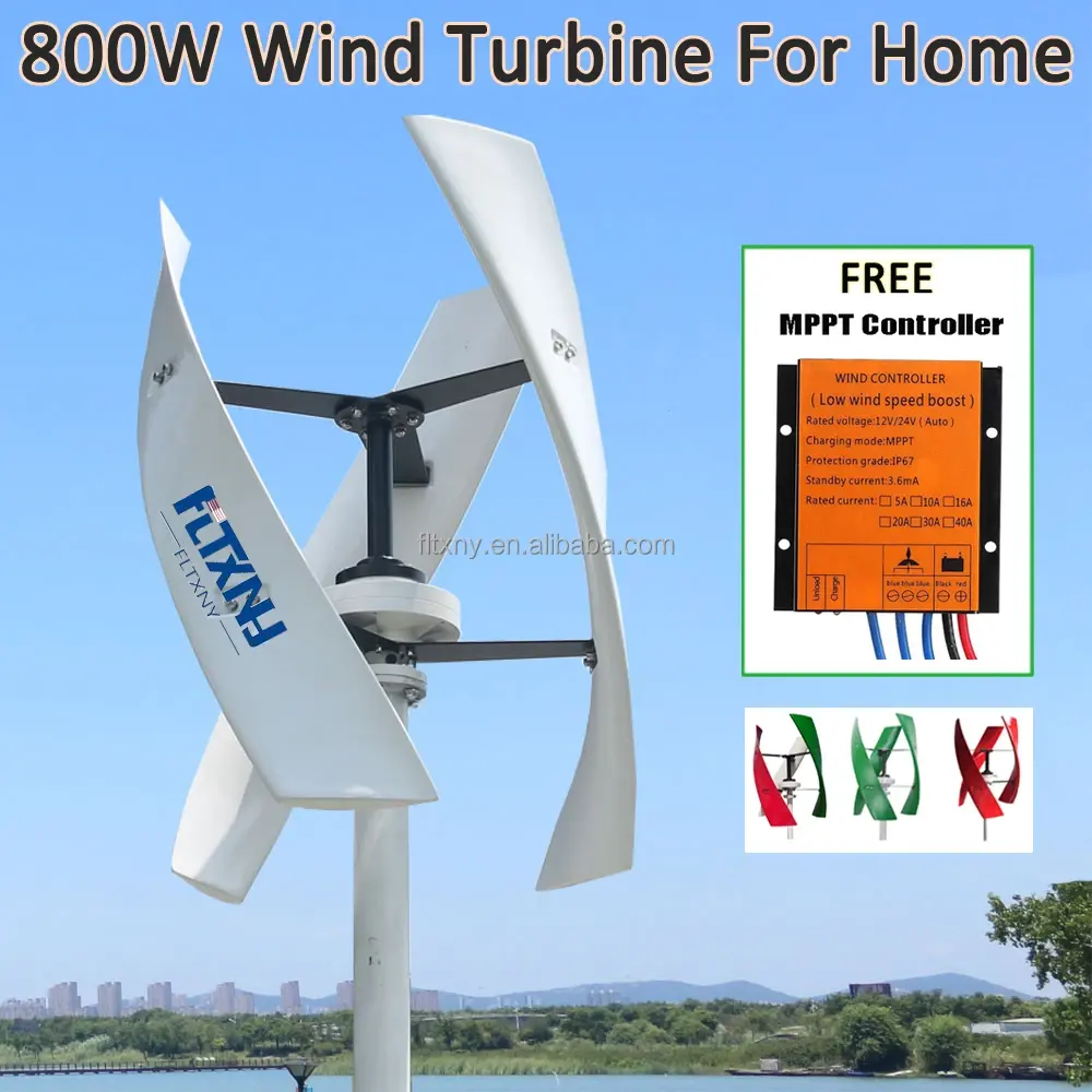 Ветряные турбины с вертикальной осью, от 600 до 2000 Вт
