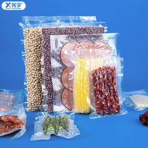 En stock – Sac de conservation sous vide en nylon transparent gaufré, à trois soudures latérales, pour fruits, légumes, viande et saucisses - Product Image 6