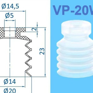 Accesorios para Brazos Robóticos, Ventosa Manual de Cinco Capas en Modelos VP-20W, VP-30W y VP-40W, Incluye Boquillas de Vacío - Product Image 2