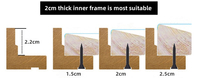 Cadre photo en plastique en forme de L léger et durable pour peinture sur toile flottante, idéal pour une présentation pratique des photos (vente en gros)