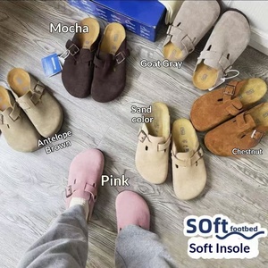 Sandalias de Cuero Genuino, Estilo 2026, Suela Gruesa de EVA, Punta Cerrada, Decoración Metálica, Estilo Retro Birks para Parejas - Product Image 2