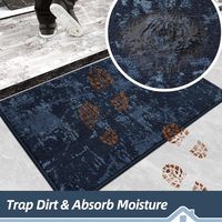 Tapis tuftés multicolores avancés absorbants antidérapants paillassons de bienvenue tapis de porte d'intérieur lavables