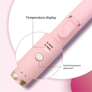 Baguette à friser en céramique Portable Rechargeable fer à chauffer rapide <span class=keywords><strong>Mini</strong></span> fer à friser rotatif sans fil petit bigoudi - Product Image 4