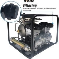 Système de plongée sous-marine à air comprimé sans huile, compresseur électronique 220V, 1x50 FT de tuyau SCU80E (1100W)