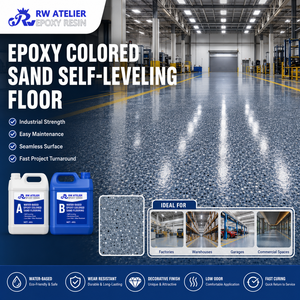 <span class=keywords><strong>Resina</strong></span> Epossidica a Base d'Acqua con Sabbia Colorata <span class=keywords><strong>per</strong></span> Rivestimento Autolivellante di Pavimenti - Product Image 3