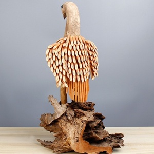 Figurine d'animal artisanale en bois de <span class=keywords><strong>saule</strong></span>, ornement rustique en bois, décoration de table, cadeau - Product Image 6