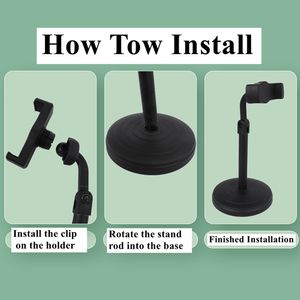 Смартфон мобильный телефон потоковое онлайн видео запись красоты фото селфи часы веб-камера Настольная подставка держатель - Product Image 3