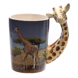 Lelyi-taza de agua de cerámica con flamencos, taza de leche <span class=keywords><strong>para</strong></span> el desayuno, estéreo, 3D, personalizada - Product Image 2