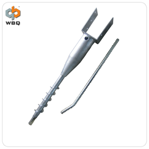 Ancrage au sol en U galvanisé sans crevaison pour <span class=keywords><strong>fondation</strong></span> de clôture en bois - Product Image 1