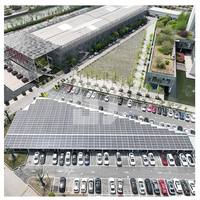 Support de carport photovoltaïque au sol en aluminium et acier inoxydable, couleur argent naturel, durée de vie 25 ans, résistance au vent 60 m/s
