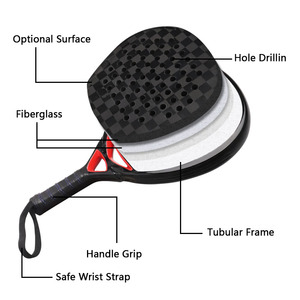 Raquette de <span class=keywords><strong>padel</strong></span> Arronax Rough Matte <span class=keywords><strong>Surface</strong></span> 3K 12K 18K en carbone avec noyau EVA, face de 26 cm, poids de 360 g - Product Image 4