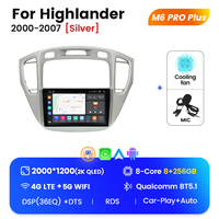 MEKEDE M6 PRO radio de coche android voiture lecteur mp3 voiture accessoires voiture écran tactile pour Toyota Highlander 2000 2007 BT GPS