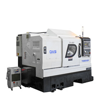 Torno CNC de cama inclinada de doble husillo de 4 ejes DAS 220V multifuncional con torreta de potencia de eje Y para accesorios de reloj de barco de coche