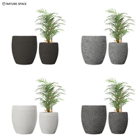 Vente directe usine – Grandes quantités de pots de fleurs en fibre de verre de forme régulière – Écologiques, couleur personnalisable, légers, pour jardin et maison