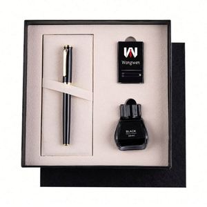 Ensemble de stylos promotionnels d'entreprise personnalisés de luxe avec logo pour cadres masculins - Product Image 4