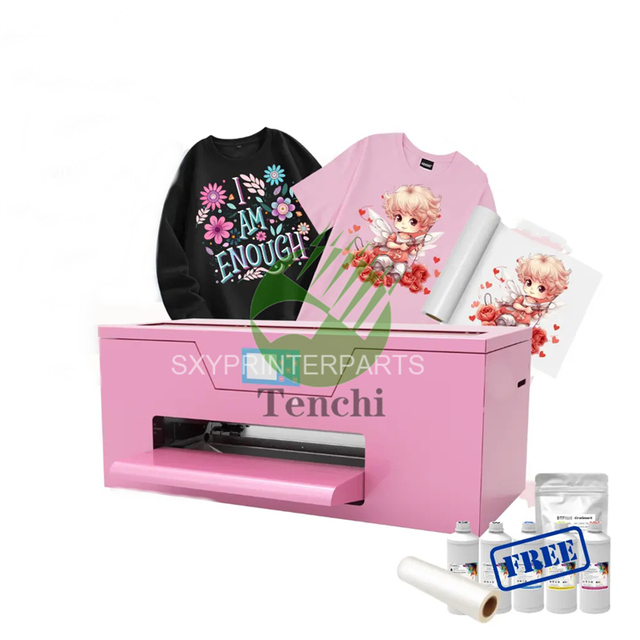 Brand New TENCHI DTF A1 Printing Print Head Auto Cleaning Machine I3200 Pink UV DTF Printer I3200 Head 60CM DTF Printer