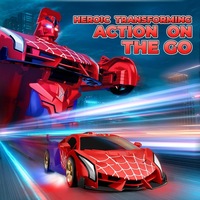 Voitures télécommandées Transform Rc Cars 2.4Ghz, échelle 1:18, robot à déformation à un bouton, rotation à 360° °   Jouets de voiture rotatifs pour garçons