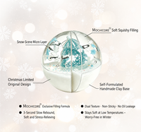 Balle sensorielle TPR Squishies Kawaii pour les fêtes de Noël, adorable et mignonne, à remontée lente, anti-stress, cadeau unisexe pour adultes CN