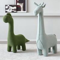 Haute qualité enfants dessin animé Animal girafe assis tabouret dinosaure canapé chaise salon balcon meubles