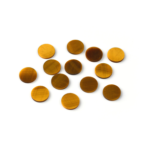 Chất lượng cao hai mặt Tiger Eye đá mặt dây chuyền tự nhiên màu vàng Thạch Anh 8mm 10mm 12mm cao khả năng hiển thị lỏng đá quý đồ trang sức - Product Image 3