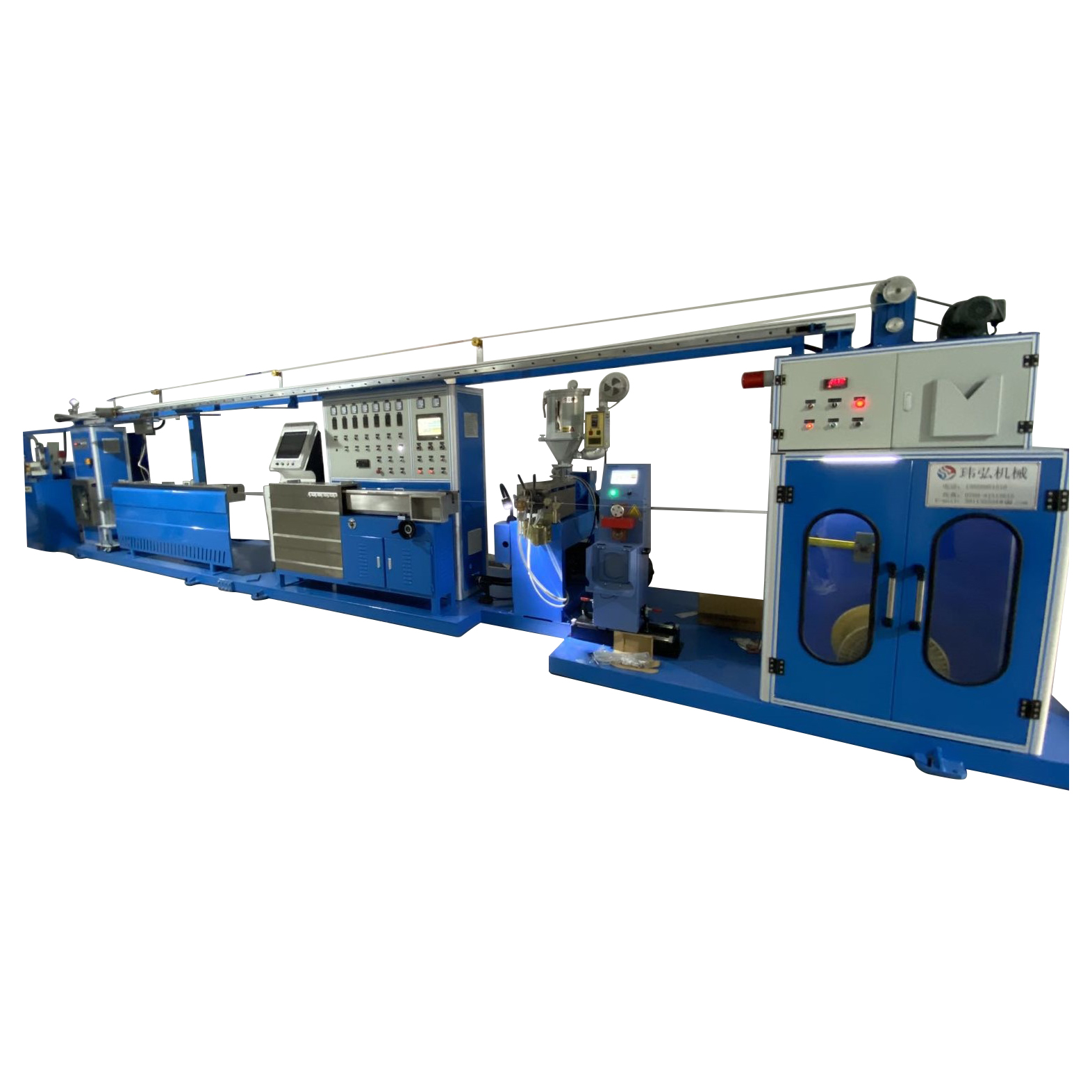 ETFR / FEP / PFA Wire And Cable Extrusion Machine 8KG/h Maximum capacity