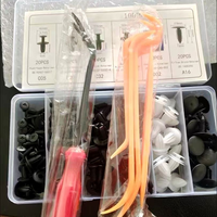 Outils en plastique pour attaches automobiles, assortiment de cinq outils