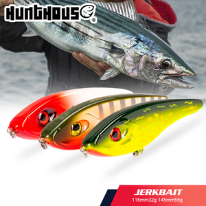 Leurre de pêche artificiel Hunthouse 115mm 32g, vibreur dur réaliste en plastique coulant pour la pêche en eau douce et en eau salée - Product Image 1