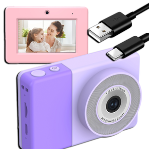 Kids <b>Video</b> <b>Camera</b> High Quality 3.0 Inch 1000Mah Rechargeable Battery with MP3 Additional Function Birthday Gift D6 CCD - Product Image 1