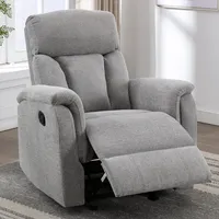 Silla reclinable giratoria con mango de sofá para sala de estar, sillón moderno de tela con USB, nuevo diseño