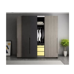 Nhà Máy Giá Mỹ tiêu chuẩn bán buôn cloakroom tủ quần áo đồ nội thất đơn giản tủ quần áo với mềm đóng ngăn kéo sản xuất tại Trung Quốc - Product Image 1