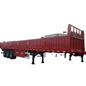 Semi-remorque à paroi latérale CIMC HUAJUN à double boîte à outils, <span class=keywords><strong>poids</strong></span> <span class=keywords><strong>lourd</strong></span>, 70 tonnes, avec 20 ans d'expérience en exportation vers 60 pays - Product Image 1