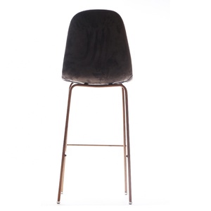 Style moderne <span class=keywords><strong>de</strong></span> Barre Commerciale Meubles Velours Marron <span class=keywords><strong>Dossier</strong></span> Chaise <span class=keywords><strong>De</strong></span> <span class=keywords><strong>Bar</strong></span> En Métal Cadre Repose-pieds Haute <span class=keywords><strong>Tabouret</strong></span> <span class=keywords><strong>de</strong></span> <span class=keywords><strong>Bar</strong></span> Chaises pour Nuit Culb - Product Image 5