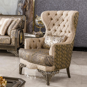 <span class=keywords><strong>Fauteuil</strong></span> de salon avec sculpture à la main, Style victorien, Design personnalisé classique, 100% - Product Image 1