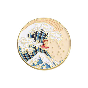 Mode œuvres d'art de style japonais <span class=keywords><strong>Miyazaki</strong></span> <span class=keywords><strong>Hayao</strong></span> émail badge Van Gogh épingles de nuit étoilée - Product Image 2