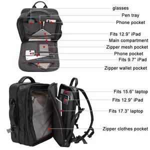 2023 नए डिजाइन से अधिक आकार के प्रीमियम चमड़े के बैक पैक बैग बैग पुरुषों की क्षमता काले वास्तविक चमड़े के यात्रा बैकपैक