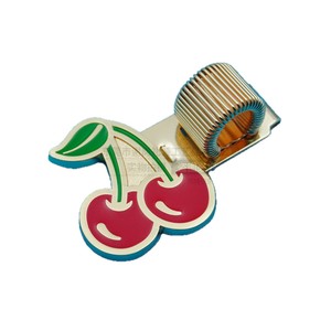 Metal Cherry Pen <b>Clip</b> 50 Mm <b>Spring</b> <b>Clip</b> For Stationery Zinc Alloy Accessory Customization - Product Image 5
