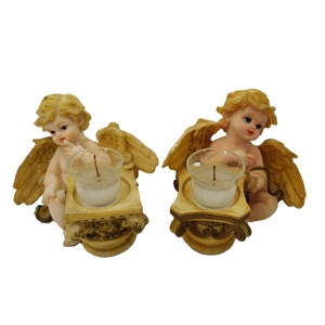 <span class=keywords><strong>Angelo</strong></span> personalizzato in resina <span class=keywords><strong>con</strong></span> ali portacandele <span class=keywords><strong>angelo</strong></span> scultura portacandele per decorazione domestica - Product Image 3